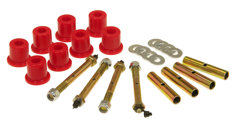 Prothane 76-86 Jeep CJ5/7/8 Front Shackle Bushings - Red Prothane