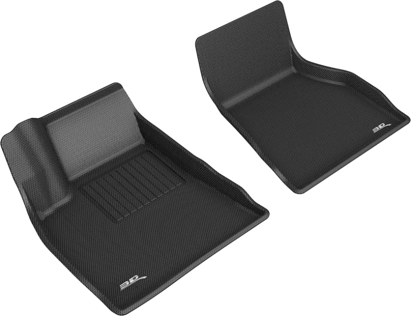 3D MAXpider 2015-2020 Tesla Model S Kagu 1st Row Floormat - Black - Black Ops Auto Works