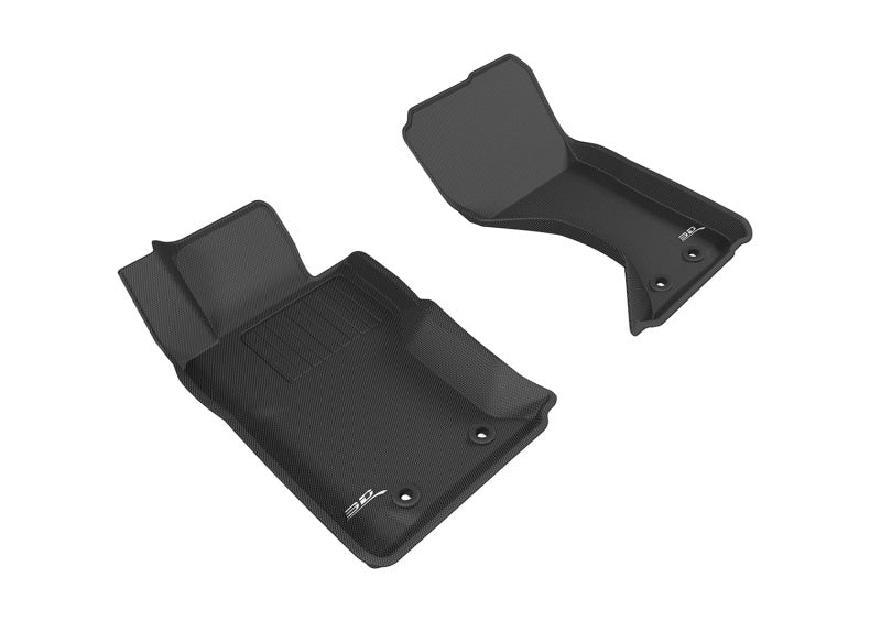 3D MAXpider 2016-2019 Mazda/Fiat Mx-5 Miata/124 Spider Kagu 1st Row Floormat - Black - Black Ops Auto Works