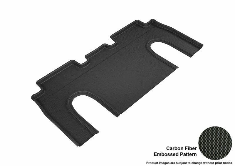 3D MAXpider 2016-2020 Tesla Model X 6-Seats Kagu 2nd Row Floormats - Black - Black Ops Auto Works