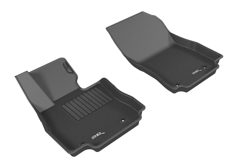 3D MAXpider 2016-2020 Toyota/Scion Yaris/Yaris Ia/Ia Kagu 1st Row Floormat - Black - Black Ops Auto Works
