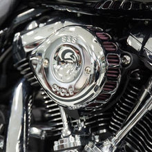 Load image into Gallery viewer, S&amp;S Cycle 2017+ M8 Models Stealth Air Cleaner Kit w/ Chrome Mini Teardrop Cover S&amp;S Cycle