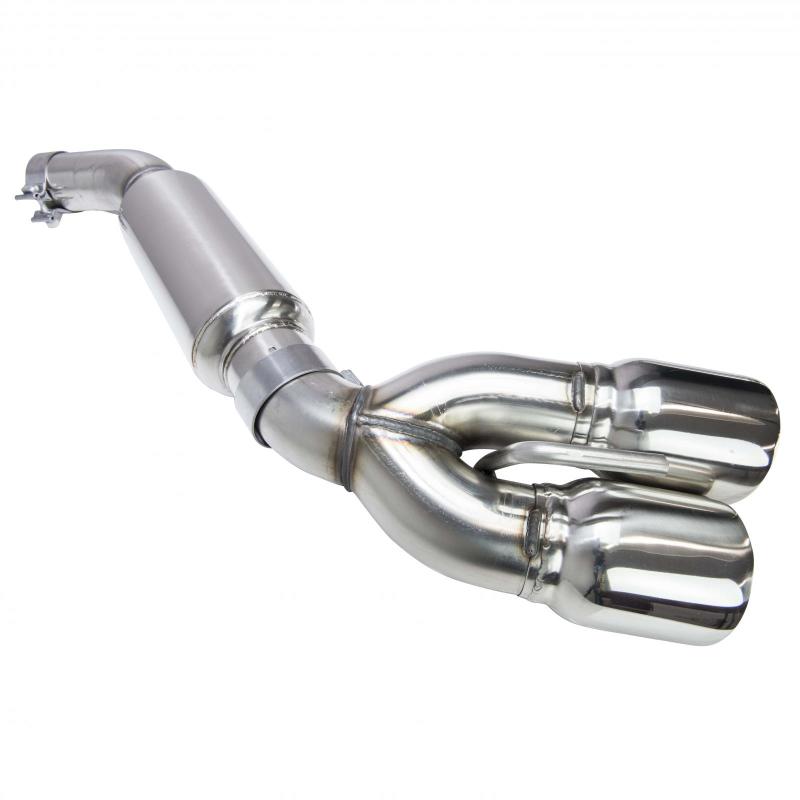 Kooks 2016 + Chevrolet Camaro SS 3in Axle Back Exhaust System w/ Mufflers and Polished Quad Tips Kooks Headers