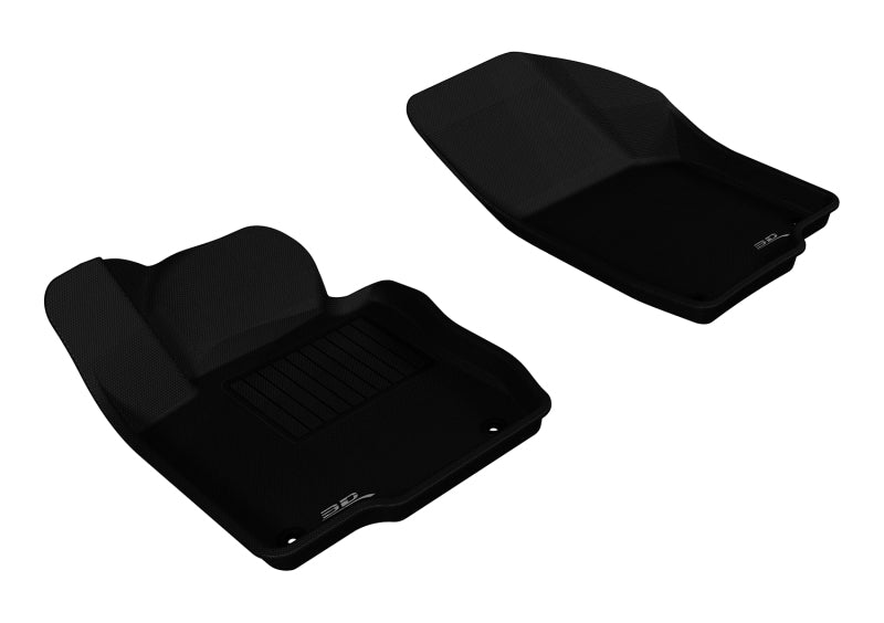 3D MAXpider 2012-2019 Volkswagen Passat Kagu 1st Row Floormat - Black-Floor Mats - Rubber-3D MAXpider