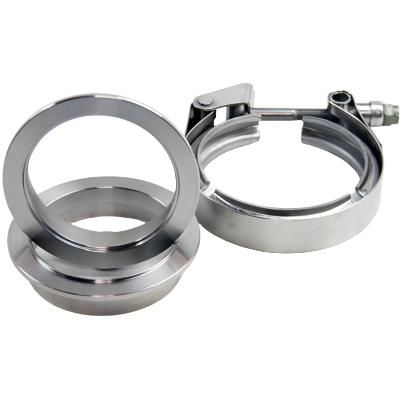 Granatelli 2.25in Mating Male to Female Flanges w/V-Band Clamp Granatelli Motor Sports