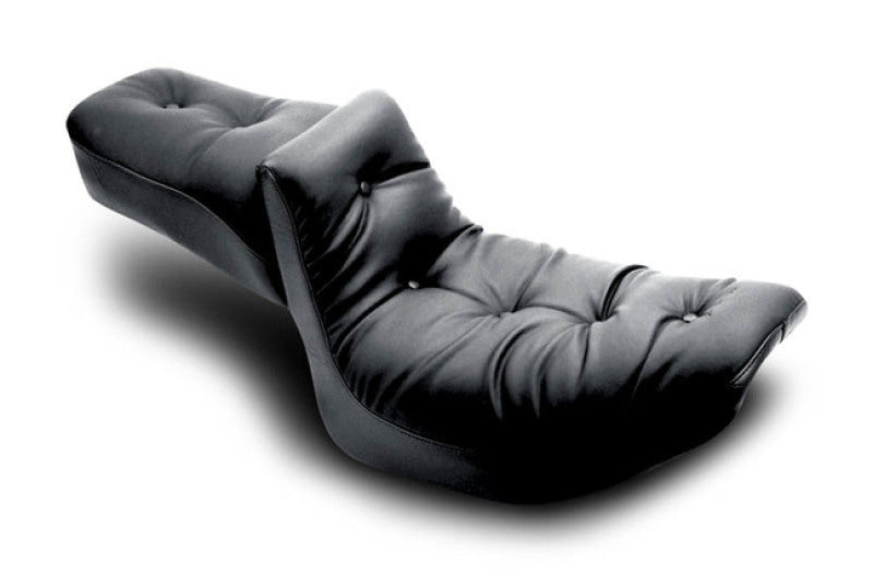 Mustang 82-00 Harley FXR 2PC Seat Regal - Black Mustang Motorcycle