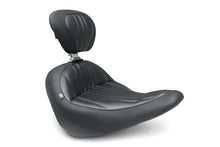 Load image into Gallery viewer, Mustang 18-21 Harley Low Rider, Sport Glide Standard Touring Solo Seat w/Driver Backrest - Black Mustang Motorcycle