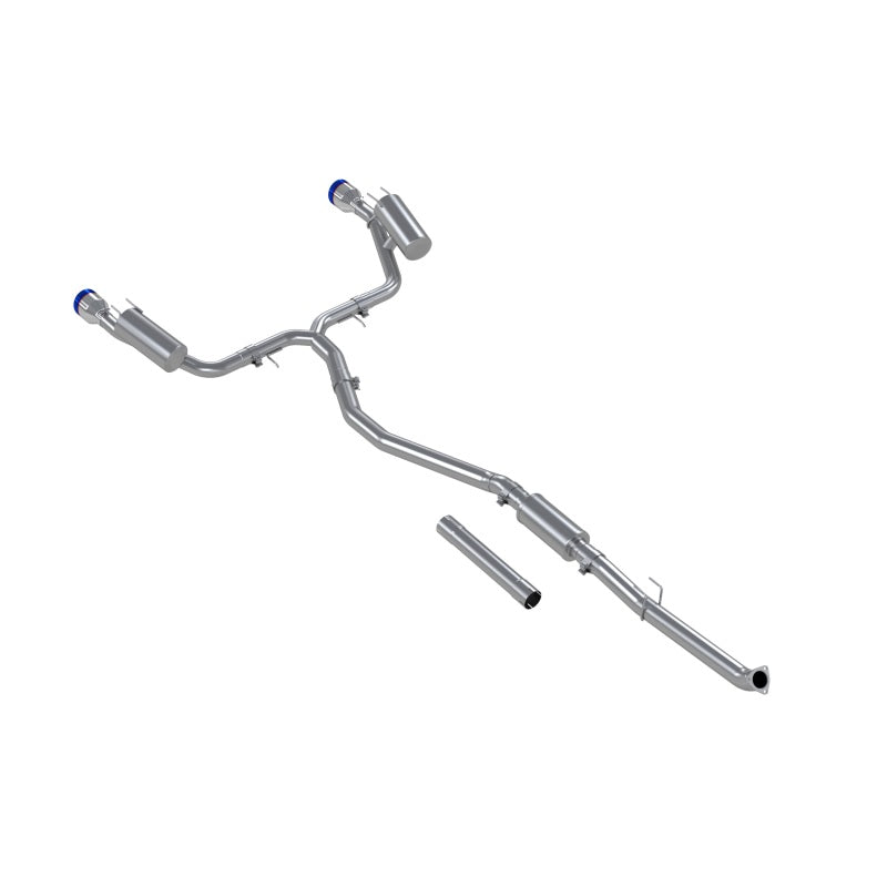 MBRP 22-24 Honda Civic SI 1.5L T304 SS 3in Cat-Back Exhaust 2.5in Dual Split Rear w/ Burnt End Tips-Catback-MBRP