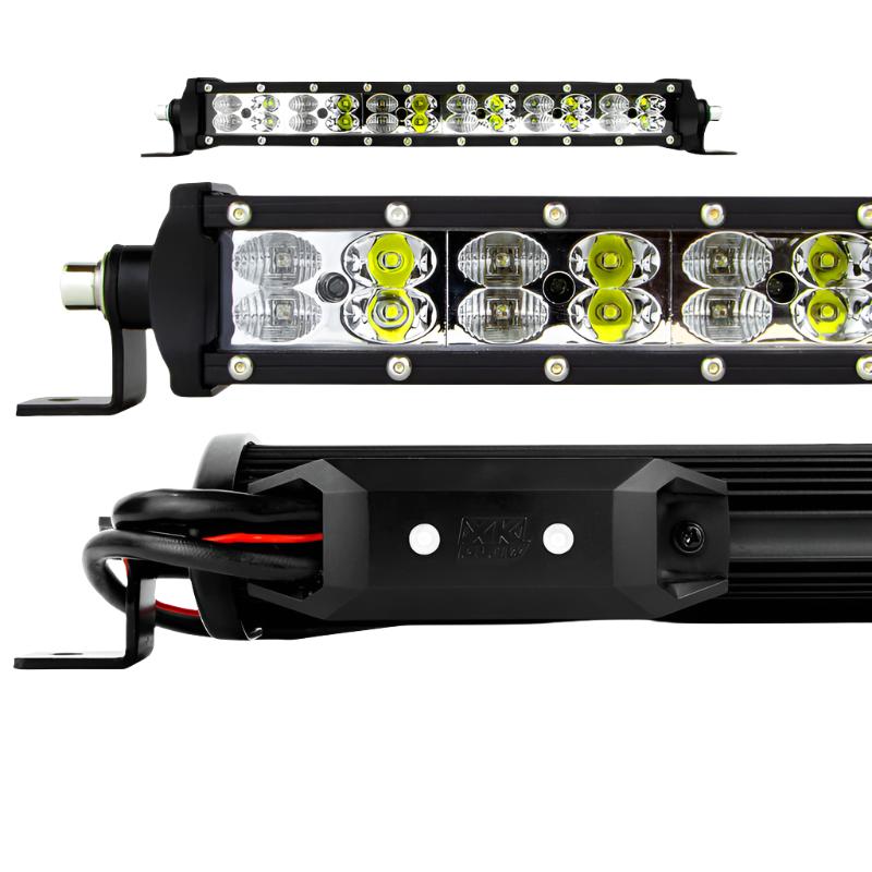 XK Glow RGBW Light Bar High Power Offroad Work/Hunting Light w/ Bluetooth Controller 14In-Light Accessories and Wiring-XKGLOW