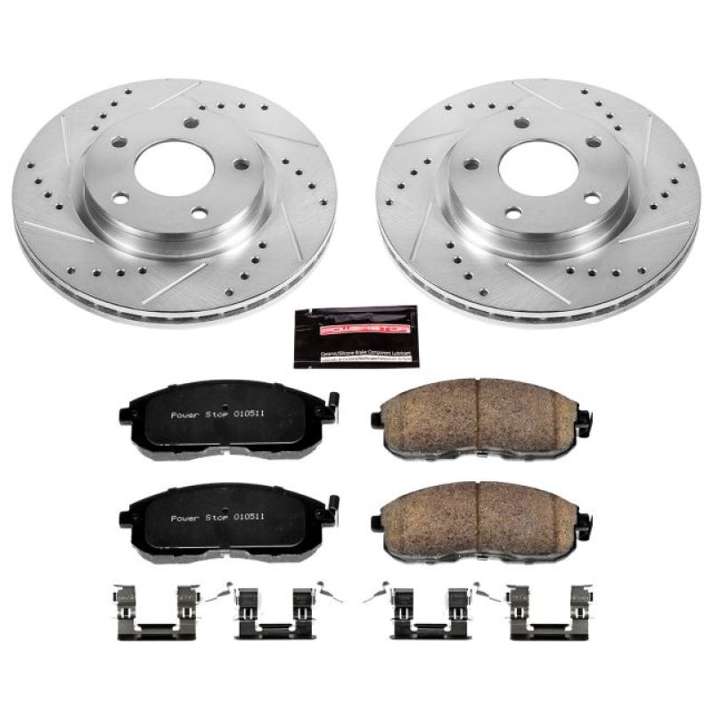 Power Stop 13-18 Nissan Sentra Front Z23 Evolution Sport Brake Kit PowerStop