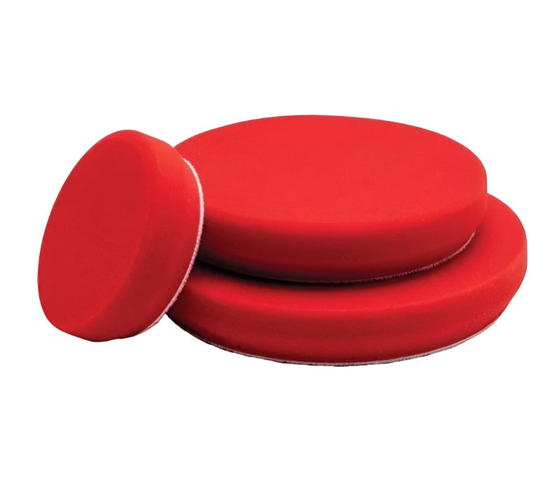 Griots Garage 3in Red Waxing Pads (Set of 3) - Single Griots Garage
