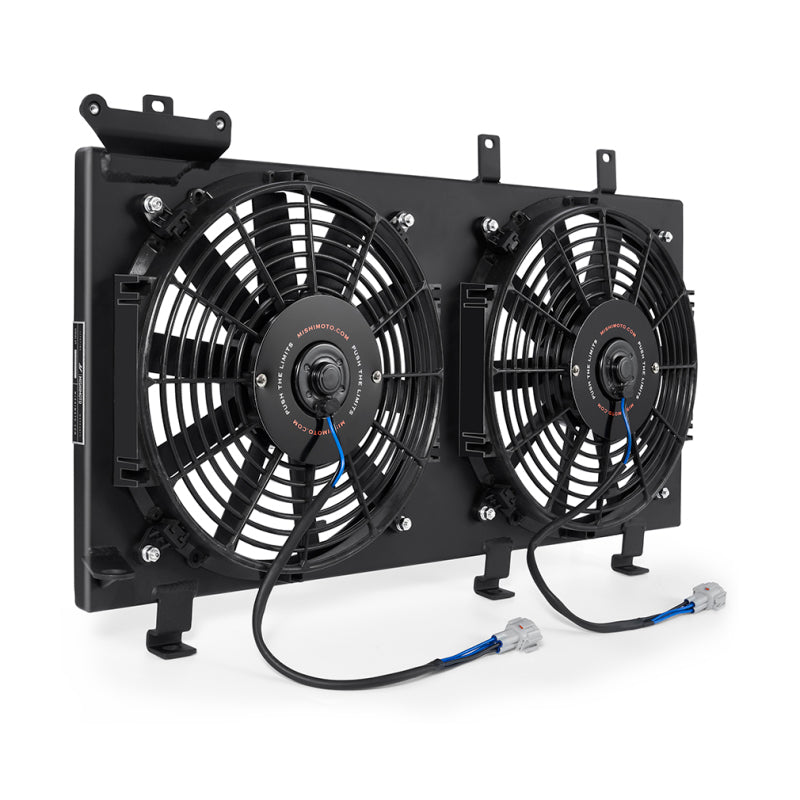 Mishimoto 01-07 Subaru WRX/STI PNP Aluminum Fan Shroud Black-Fans & Shrouds-Mishimoto