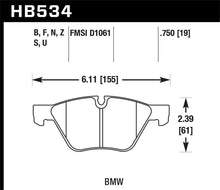 Load image into Gallery viewer, Hawk 08-12 BMW 128i /06 325i/325Xi /07 328i/328Xi /06 330i/330Xi Front HT-10 Race Brake Pads-Brake Pads - Racing-Hawk Performance