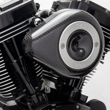 Load image into Gallery viewer, S&amp;S Cycle 01-15 Fuel-Injected Softail Models Stealth Air Cleaner Kit w/ Carbon Fiber Cover-Air Intake Components-S&amp;S Cycle