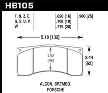 Load image into Gallery viewer, Hawk Brembo/Alcon DTC-60 Race Brake Pad Sets-Brake Pads - Racing-Hawk Performance