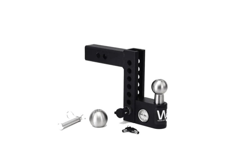 Weigh Safe Aero Hitch 8in Drop Hitch & 2in Shank (10K/12.5K GTWR) - Steel-Hitch Ball Mounts-Weigh Safe