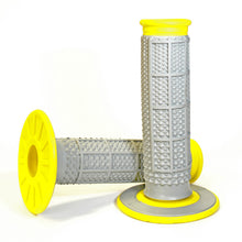 Load image into Gallery viewer, Renthal MX Dual Compound Grips Tapered 1/2 Waffle - Grey/ Yellow - Black Ops Auto Works