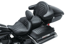 Load image into Gallery viewer, Mustang 08-21 Harley Electra Glide Std, Rd Glide ,Rd King, Str Glide Driver Backrest Deluxe - Black Mustang Motorcycle