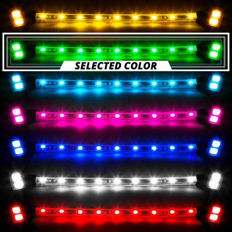 XK Glow Chrome - Motorcycle Highway Bar Switchback Driving Lights DRL Turnsignal-Light Accessories and Wiring-XKGLOW