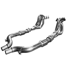 Load image into Gallery viewer, Kooks 15+ Mustang 5.0L 4V 1 3/4in x 3in SS Headers w/ Green Catted OEM Conn. Kooks Headers