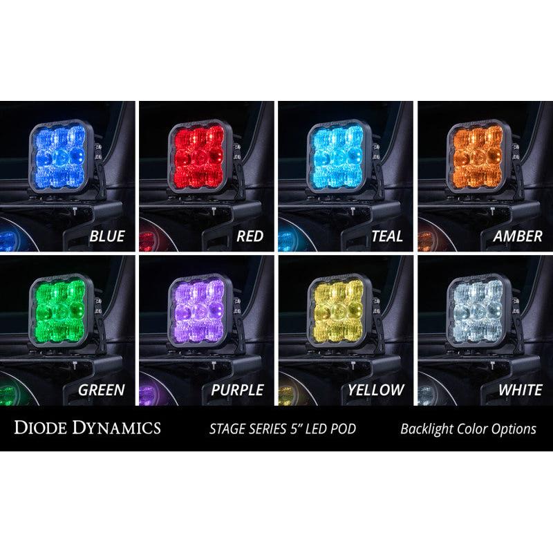 Diode Dynamics SS5 LED Pod Pro - White Spot (Pair)-Light Accessories and Wiring-Diode Dynamics-691025935035-