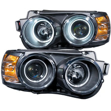 Load image into Gallery viewer, ANZO 2012-2015 Chevrolet Sonic Projector Headlights w/ Halo Black (CCFL) ANZO