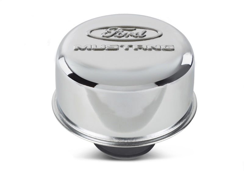 Ford Racing Chrome Breather Cap w/ Ford Mustang Logo Ford Racing