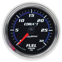 Load image into Gallery viewer, Autometer Cobalt 52mm 0-30 PSI Full Sweep Electronic Fuel Pressure Gauge-Gauges-AutoMeter