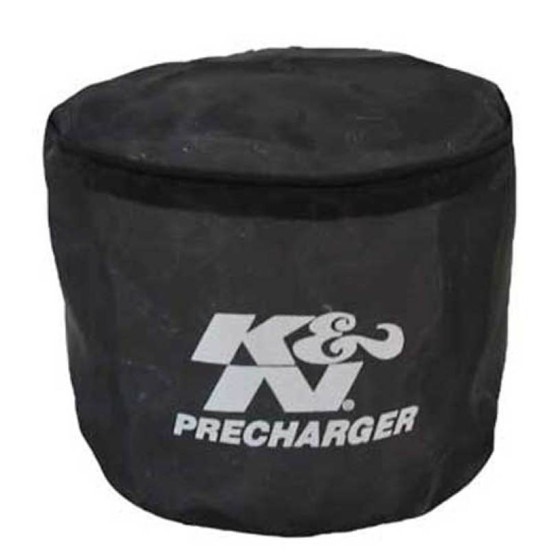 K&N Universal Precharger Round Straight Air Filter Wrap Black K&N Engineering