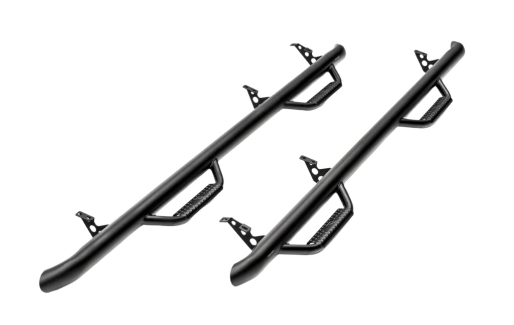 N-Fab Nerf Step 19-20 Chevy/GMC 1500 Double Cab - Cab Length - Tex. Black-Side Steps-N-Fab