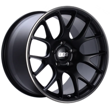 Load image into Gallery viewer, BBS CH-R 19x8.5 5x112 ET40 Satin Black Polished Rim Protector Wheel -82mm PFS/Clip Required BBS