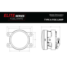 Load image into Gallery viewer, Diode Dynamics Elite Series Type A Fog Lamps - White (Pair)-Fog Lights-Diode Dynamics-195995127211-