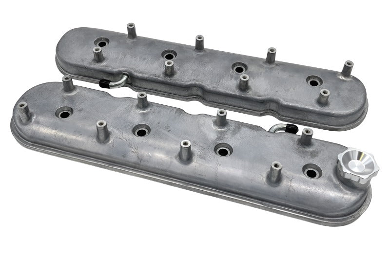 Granatelli 96-22 GM LS Standard Valve Cover w/Angled Coil Mount - Cast Finish (Pair) Granatelli Motor Sports