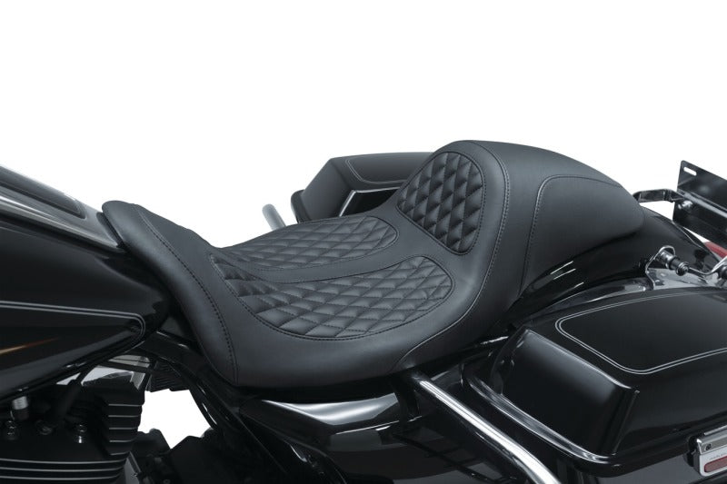 Mustang 08-21 Harley Electra Glide,Rd Glide,Rd King ,Str Glide Hightail Fastback 1PC Seat - Black Mustang Motorcycle
