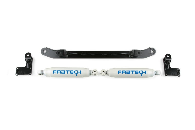 Fabtech 07-14 GM C/K1500 2WD/4WD Dual Steering Stabilizer System w/Perf. Shocks Fabtech