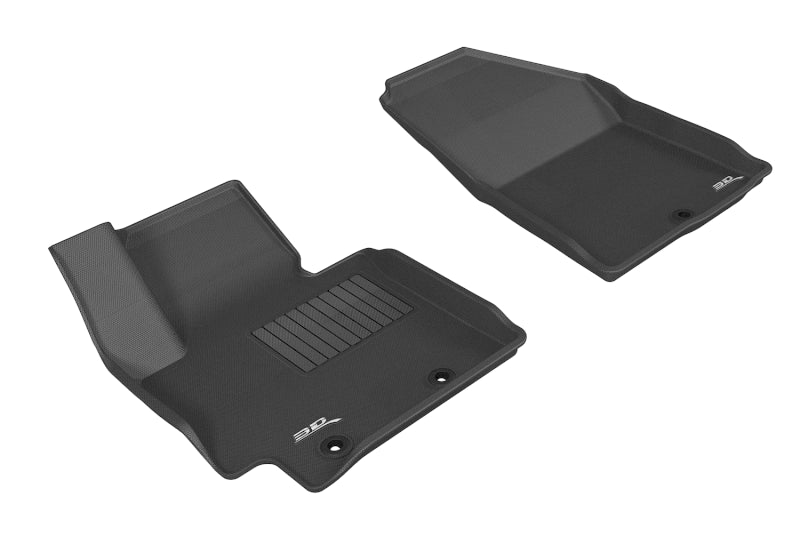 3D MAXpider 2014-2019 Kia Soul Kagu 1st Row Floormat - Black-Floor Mats - Rubber-3D MAXpider