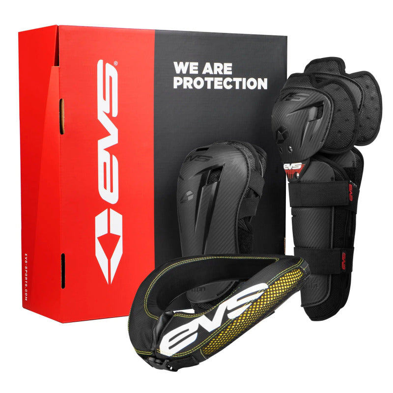 EVS Slam Combo(Option Knee/ Option Elbow/ R2 Collar) Black - Adult EVS