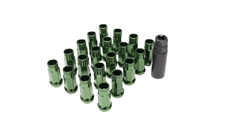 Wheel Mate 12x1.50 48mm Muteki SR48 Dark Green Open End Lug Nuts-Lug Nuts-Wheel Mate