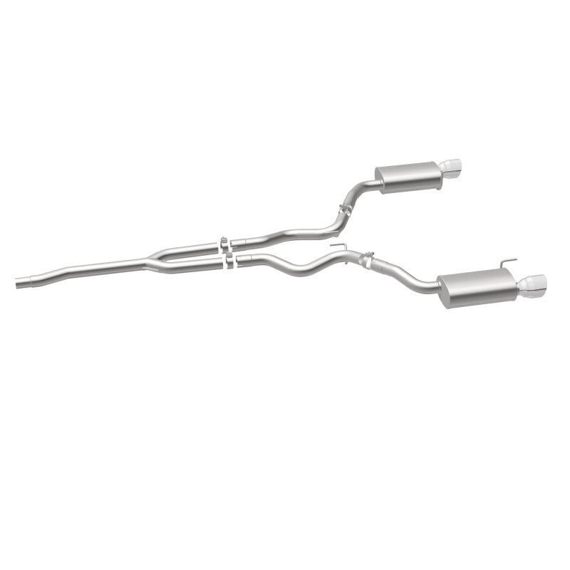 MagnaFlow Cat Back, SS, 2.5in, Street, Dual Split Polished 4.5in Tips 2015 Ford Mustang Ecoboost Magnaflow