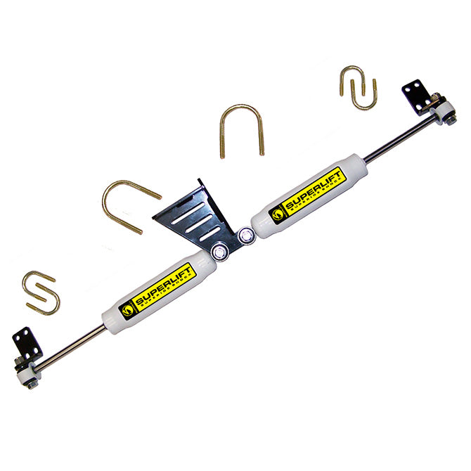 Superlift 07-18 Jeep Wrangler JK High Clearance Dual Steering Stabilizer Kit - SR (Hydraulic) Superlift
