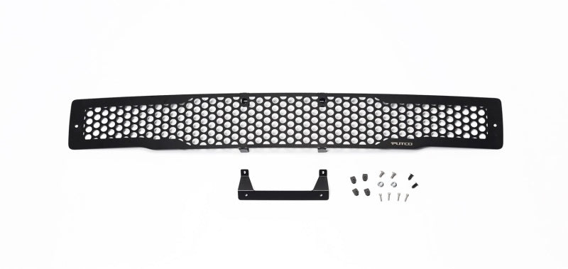 Putco 15-17 Ford F-150 - Stainless Steel Black Punch Design Bumper Grille Inserts Putco