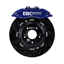 Load image into Gallery viewer, EBC Racing 2019+ Toyota GR Supra Blue Apollo-6 Calipers 380mm Rotors Front Big Brake Kit EBC