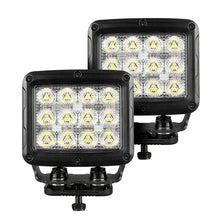 Load image into Gallery viewer, Go Rhino Xplor Bright Series Rectangle SingleLED Spot Light Kit (Surface Mount) 5in. - Blk (Pair) Go Rhino