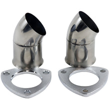Load image into Gallery viewer, Granatelli 2.5in 304SS Turn Down w/3-Bolt Flange &amp; Gaskets (Pair) Granatelli Motor Sports