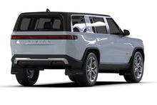 Load image into Gallery viewer, Rally Armor 2022+ Rivian R1S Black UR Mud Flap w/ Light Blue Logo-Mud Flaps-Rally Armor
