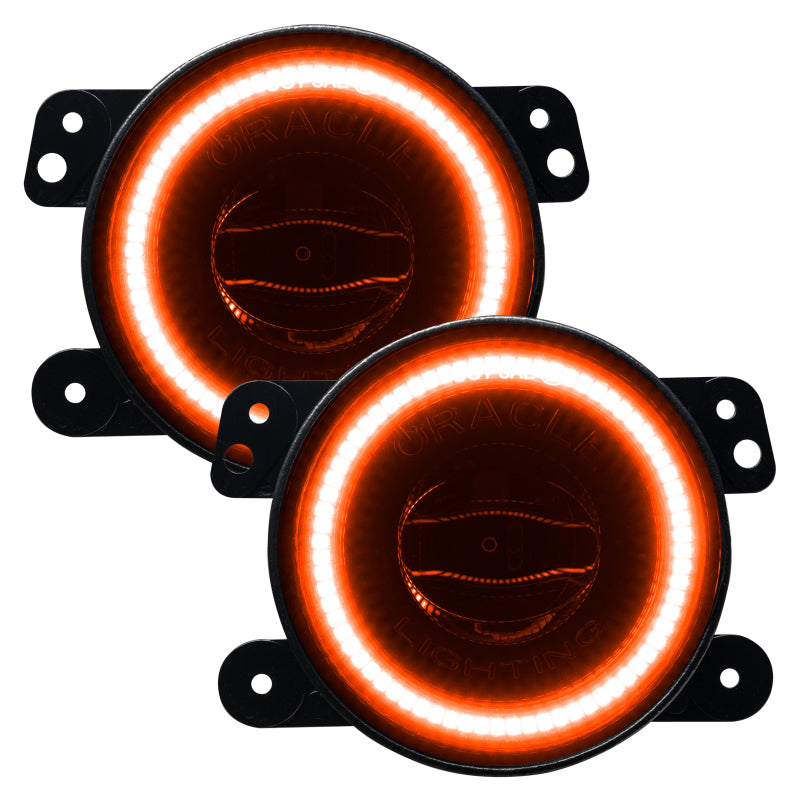 Oracle Jeep Wrangler JK/JL/JT High Performance W LED Fog Lights - Amber-Fog Lights-ORACLE Lighting