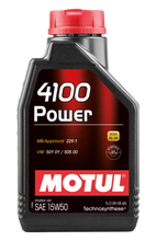 Load image into Gallery viewer, Motul 1L Engine Oil 4100 POWER 15W50 - VW 505 00 501 01 - MB 229.1 - Black Ops Auto Works