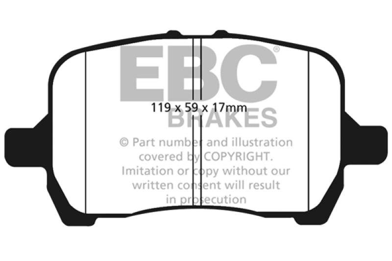 EBC 04-06 Chevrolet Cobalt 2.0 Supercharged Yellowstuff Front Brake Pads-Brake Pads - Performance-EBC