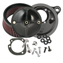 Load image into Gallery viewer, S&amp;S Cycle 01-15 Fuel-Injector Softail Models Stealth Air Cleaner Kit w/o Cover-Air Intake Components-S&amp;S Cycle