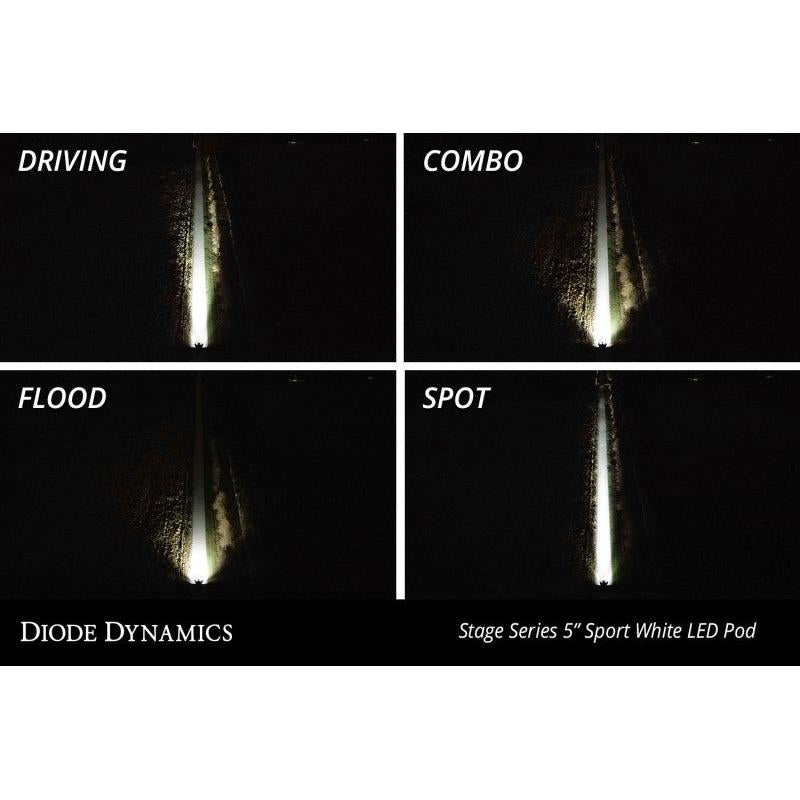 Diode Dynamics SS5 LED Pod Pro - White Driving (Pair)-Light Accessories and Wiring-Diode Dynamics-691025935066-